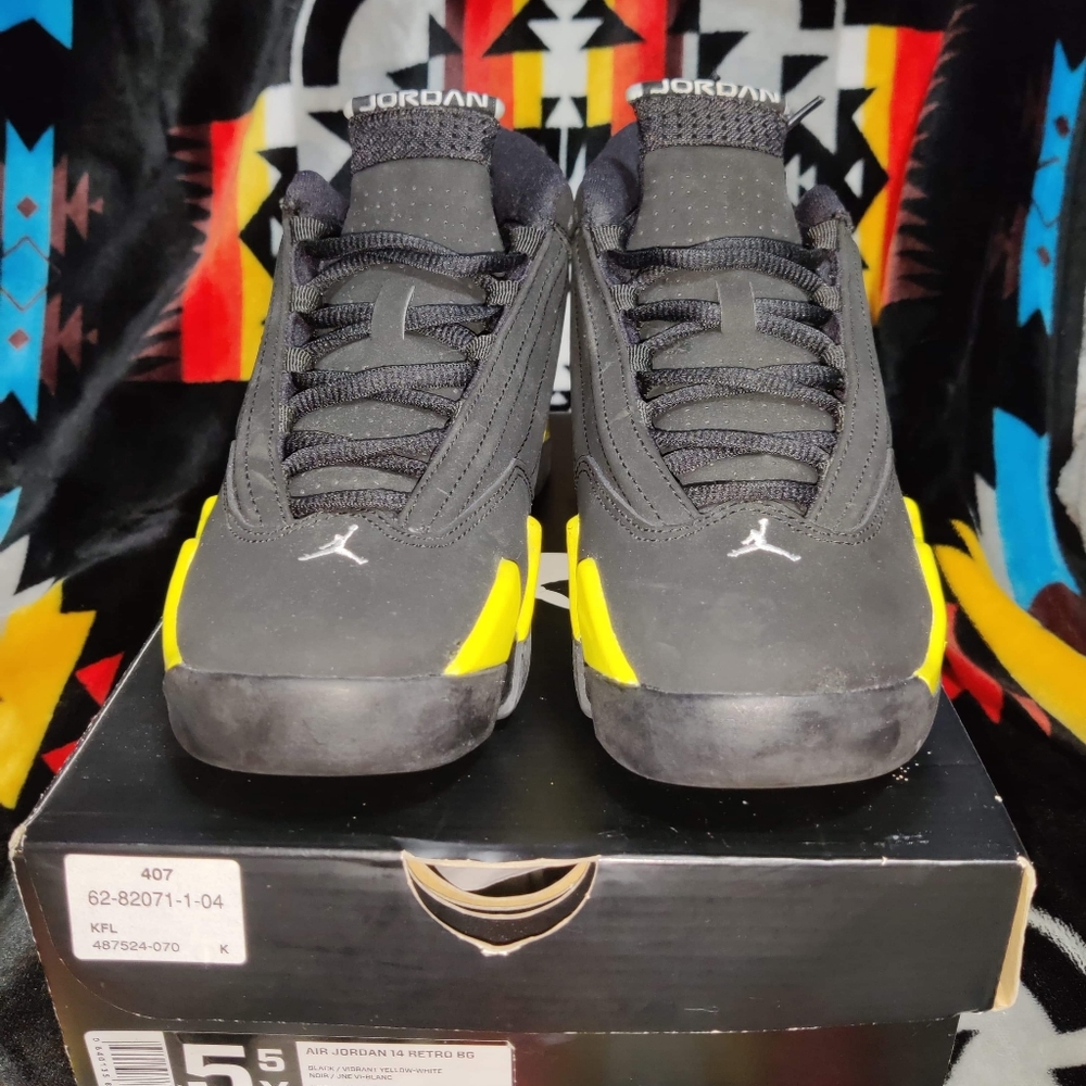 Retro Air Jordan 14 'Thunder' 5.5 Y